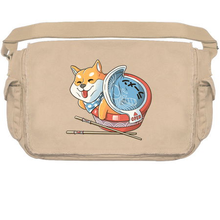 Shiba Dog Ramen Japanese Manga T-shirt Blue tiny thumbnail