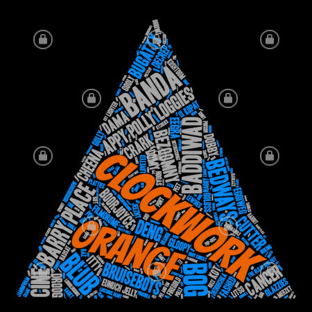 Clockwork Slang Orange Word Art - NeatoShop