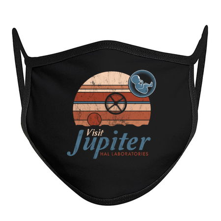 Visit Jupiter - Vintage Distressed Sci Fi - Retro Space Odyssey tiny thumbnail