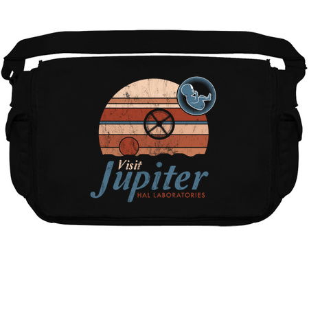 Visit Jupiter - Vintage Distressed Sci Fi - Retro Space Odyssey tiny thumbnail