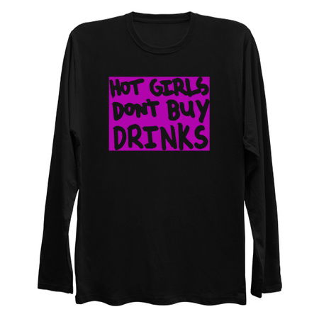 Hot Girls Dont buy Drinks Black tiny thumbnail