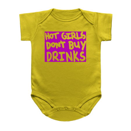 Hot Girls Dont buy Drinks Yellow tiny thumbnail