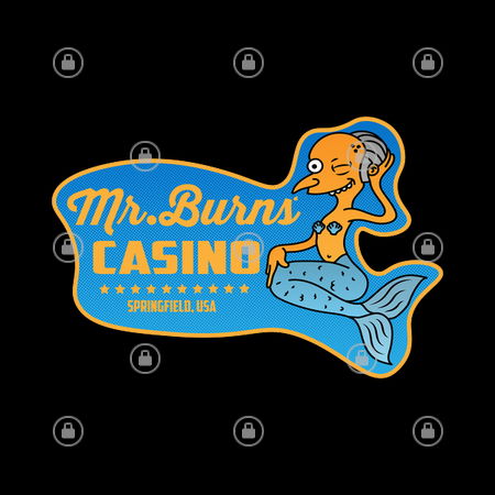 Mr burns hot sale casino t shirt