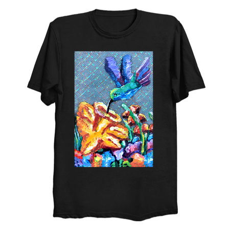 Fluttering Hummingbird of the Garden tiny thumbnail