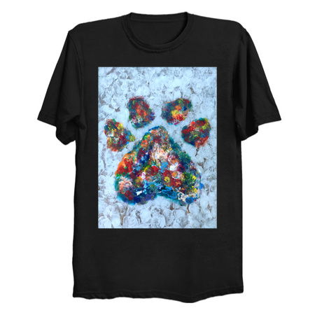 Rainbow Fingerprint Pet Pawprint tiny thumbnail