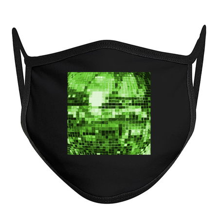 Green Mirrored Disco Ball Pattern tiny thumbnail