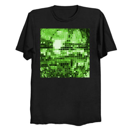 Green Mirrored Disco Ball Pattern tiny thumbnail