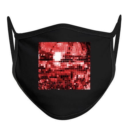 Red Mirrored Disco Ball Pattern tiny thumbnail