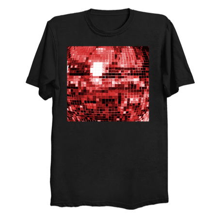 Red Mirrored Disco Ball Pattern tiny thumbnail