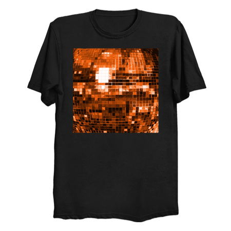Orange Mirrored Disco Ball Pattern tiny thumbnail