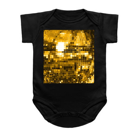 Gold Yellow Mirrored Disco Ball Pattern tiny thumbnail