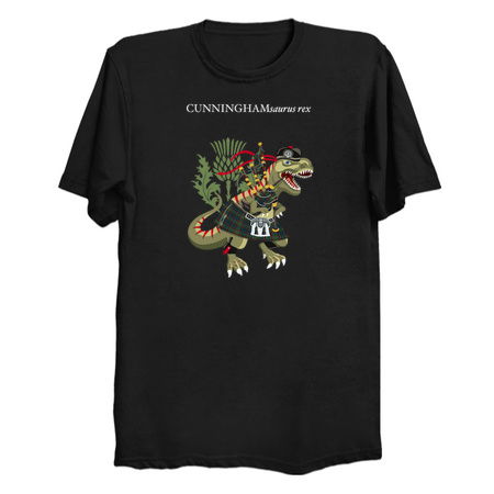 Clanosaurus Rex Cunningham Plaid Family Tartan tiny thumbnail