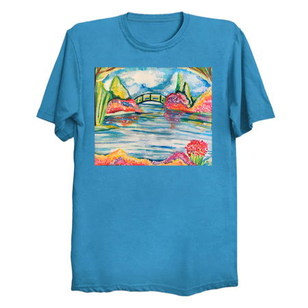 Reflections of Floral Spring Park Watercolor tiny thumbnail