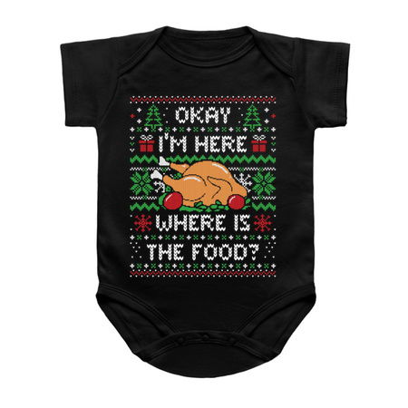I'm Here Where is The Food? (ugly xmas sweater) by Tobe Fonseca tiny thumbnail