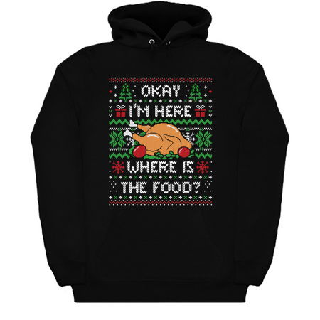 I'm Here Where is The Food? (ugly xmas sweater) by Tobe Fonseca tiny thumbnail