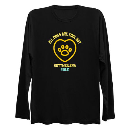 All dogs are cool but Rottweilers rule-funny dog quote tiny thumbnail