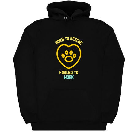 Born to rescue forced to work-funny dog quote tiny thumbnail