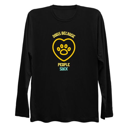 Dogs because people suck-funny dog quote tiny thumbnail