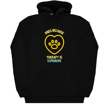 Dogs because therapy is expensive-funny dog quote tiny thumbnail