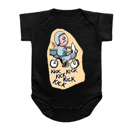 Funny Cartoon Angry Moped Rider tiny thumbnail