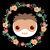 Cute Chibi Hannibal with Flower Crown tiny thumbnail