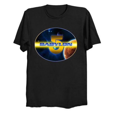 Babylon Space Station 5 with Planets and Stars tiny thumbnail