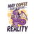 Purple Dragon with Coffee Saying May Coffee Kick in Before Reality tiny thumbnail