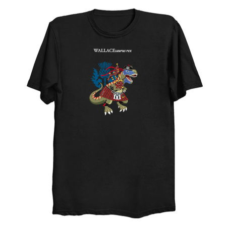 Clanosaurus Rex WALLACEsaurus rex Plaid Wallace Scotland Ireland Family Tartan tiny thumbnail