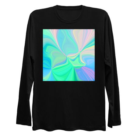 Abstract Holographic Neon Fluorescent Swirls tiny thumbnail