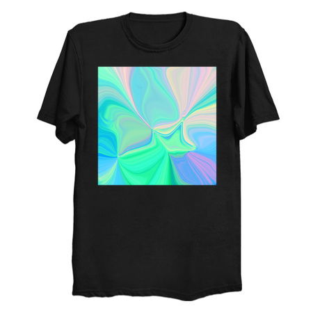 Abstract Holographic Neon Fluorescent Swirls tiny thumbnail