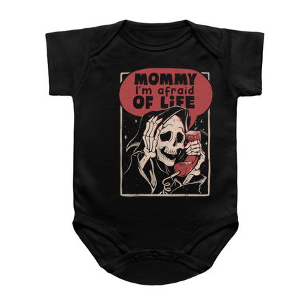 Mommy I’m Afraid of Life - Funny Scary Skull Gift tiny thumbnail