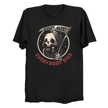 Spoiler Alert - Funny Skull Grim Reaper Gift tiny thumbnail