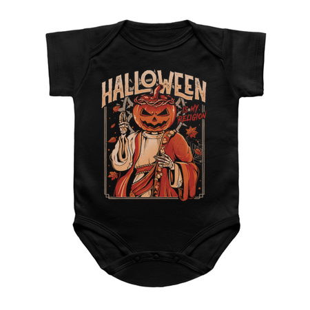 Halloween Is My Religion - Pumpkin Skull Gift tiny thumbnail