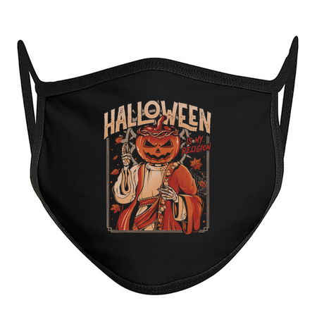 Halloween Is My Religion - Pumpkin Skull Gift tiny thumbnail