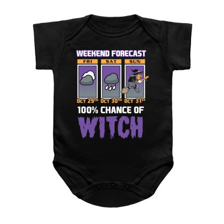 Weekend Forecast - 100% Chance of Witch - Cartoon Halloween tiny thumbnail