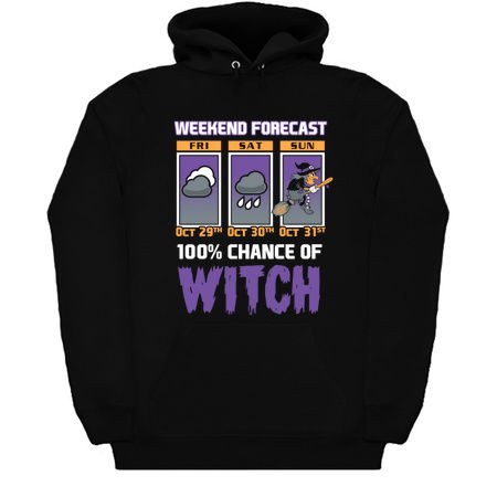 Weekend Forecast - 100% Chance of Witch - Cartoon Halloween tiny thumbnail
