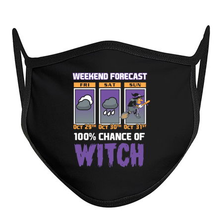 Weekend Forecast - 100% Chance of Witch - Cartoon Halloween tiny thumbnail