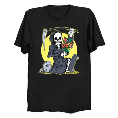 Death Holding a Flower Bouquet by Tobe Fonseca tiny thumbnail