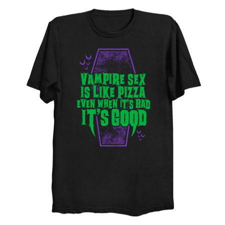 Vampire Sex is Like Pizza - Funny Goth Vampire - Vintage Distressed tiny thumbnail