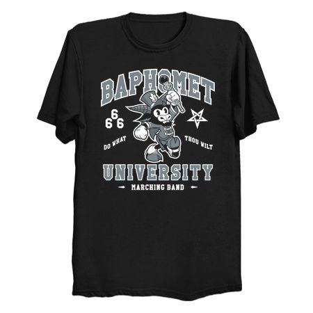 Baphomet University - Vintage Cartoon Devil - Satanic Marching Band tiny thumbnail