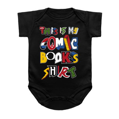 This is My Comic Books Shirt - Vintage comic book logos - funny quote tiny thumbnail