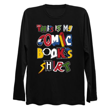 This is My Comic Books Shirt - Vintage comic book logos - funny quote tiny thumbnail