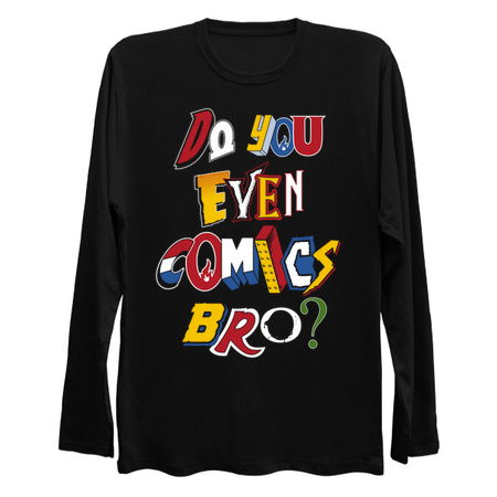 Do You Even Comics Bro - Vintage comic book logos - funny quote tiny thumbnail