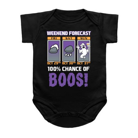 Weekend Forecast - 100% Chance of Boos - Cartoon Halloween tiny thumbnail