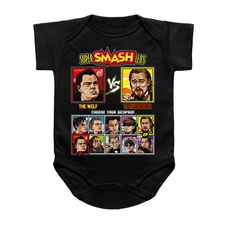 Super Smash Leo DiCaprio Meme T-Shirt - Wolf of Wall Street vs Django tiny thumbnail