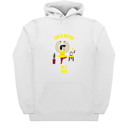 Life is better in a tutu funny ballerina quote tiny thumbnail