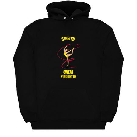 Stretch sweat pirouette funny ballet quote tiny thumbnail