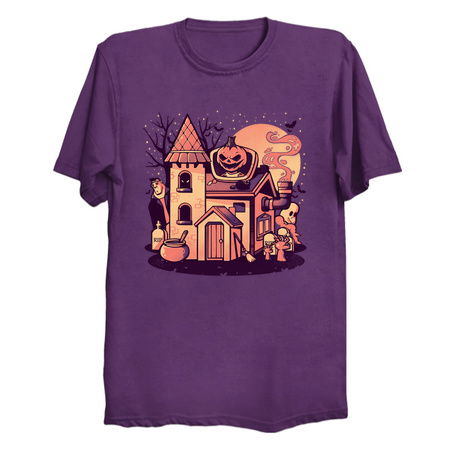 Spooky House - Cute Pumpkin Ghost Halloween Gift tiny thumbnail