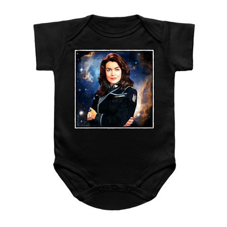 Ivanova in Uniform Watercolor Pen Fan Art Portrait tiny thumbnail