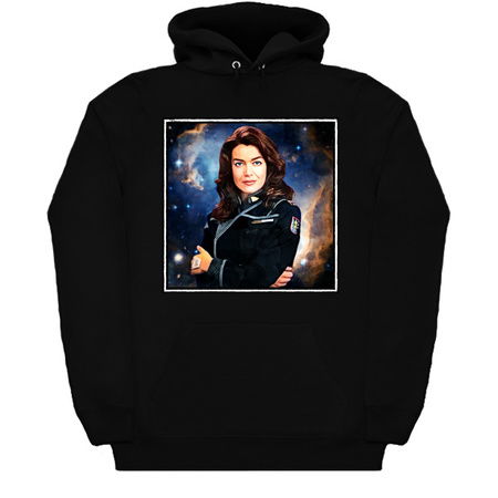 Ivanova in Uniform Watercolor Pen Fan Art Portrait tiny thumbnail